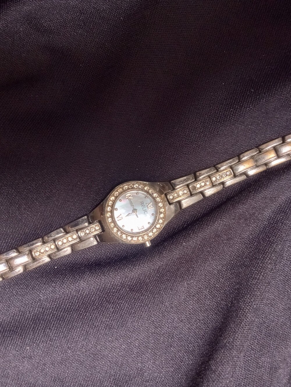 Relic By Fossil Women's Bracelet Watch With Swarovski Crystal Accents